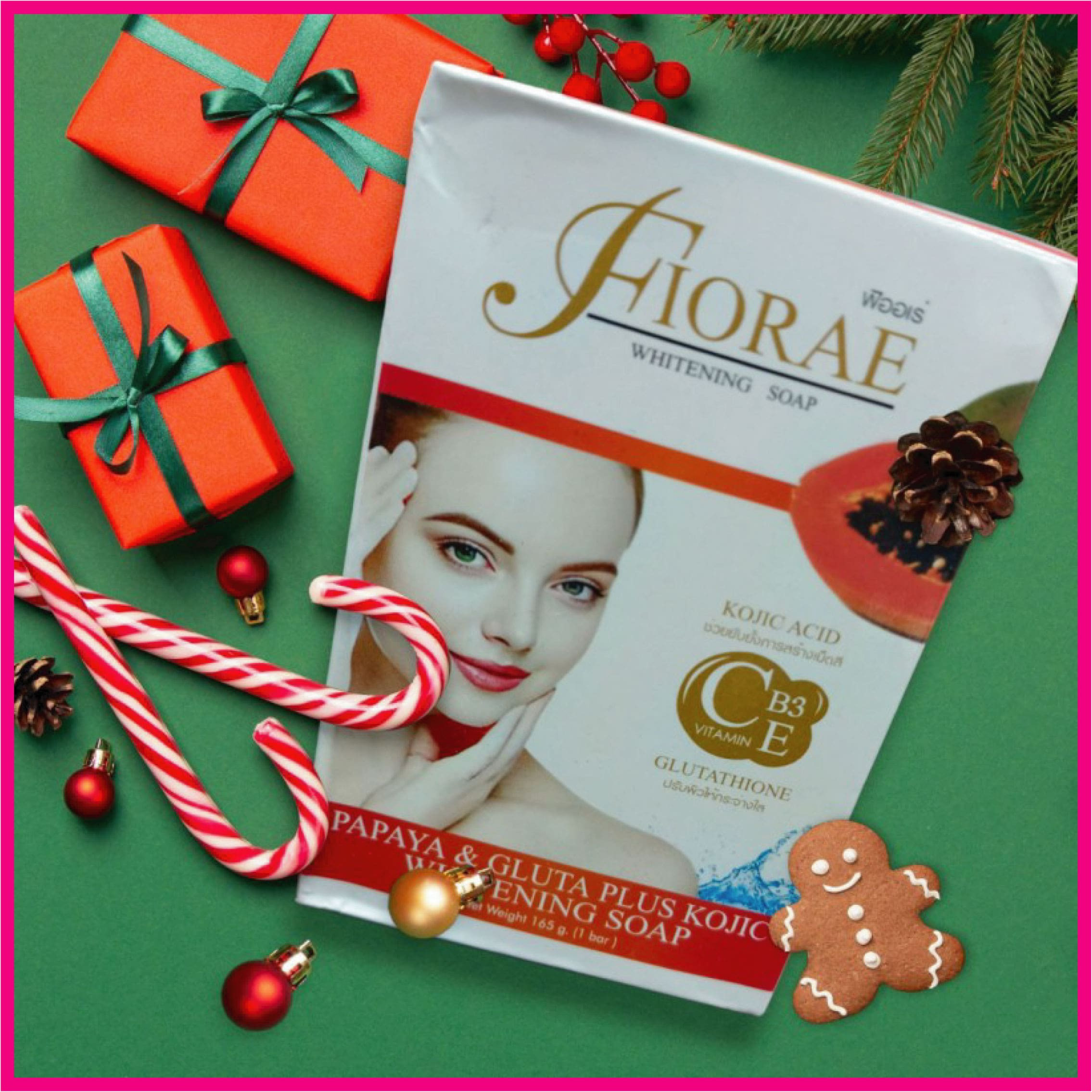 FIORAE Papaya Whitening Soap - ১ পিছ